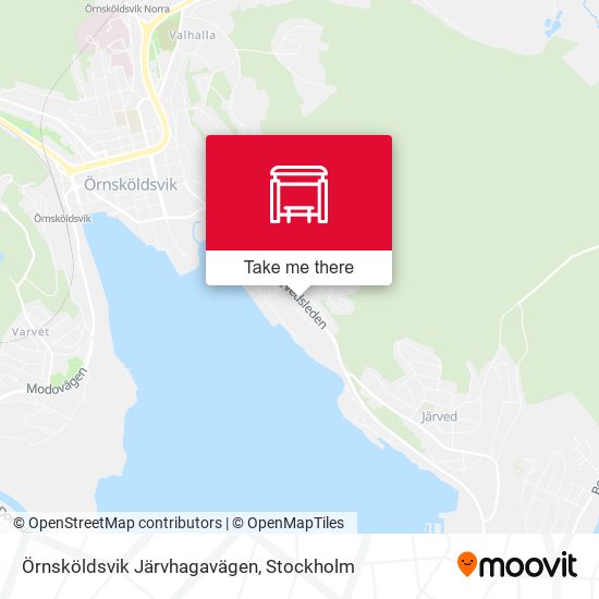 Örnsköldsvik Järvhagavägen map