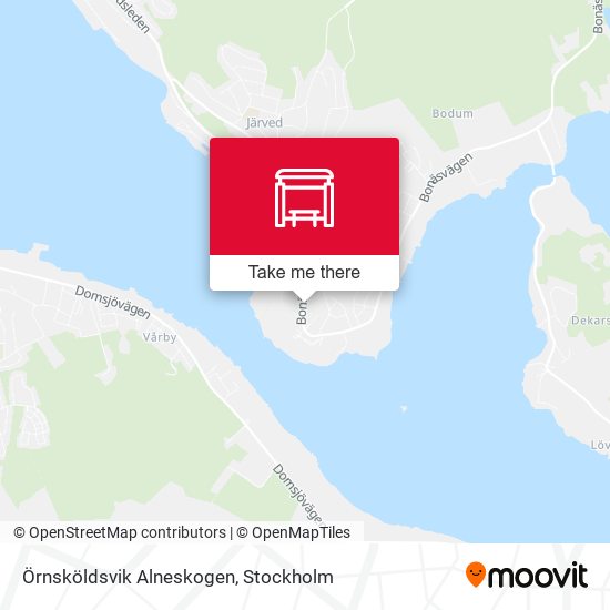 Örnsköldsvik Alneskogen map