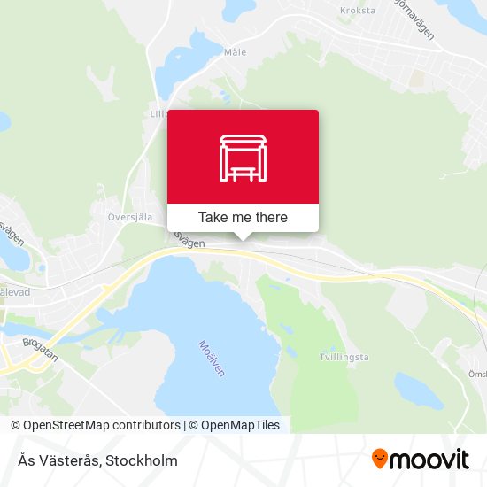 Ås Västerås map
