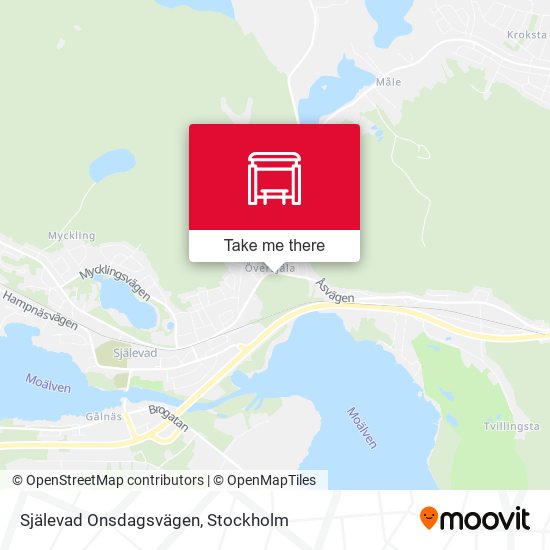 Själevad Onsdagsvägen map