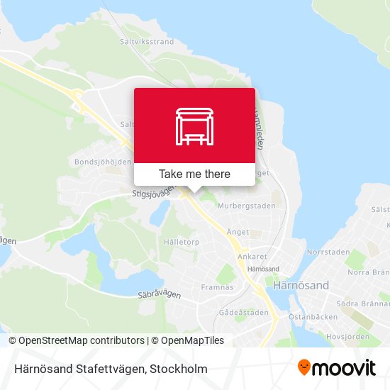 Härnösand Stafettvägen map