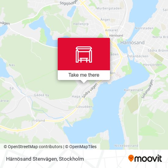 Härnösand Stenvägen map