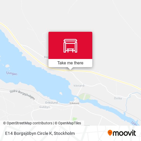 E14 Borgsjöbyn Circle K map