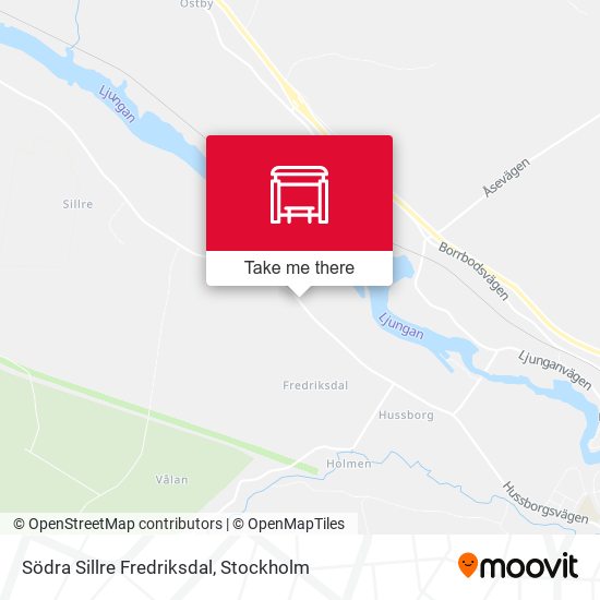 Södra Sillre Fredriksdal map