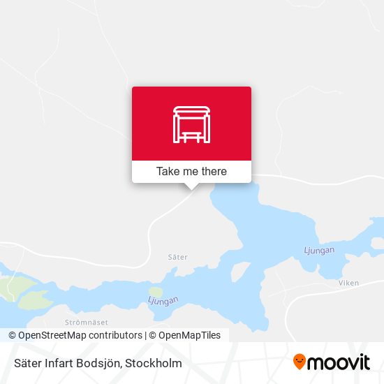 Säter Infart Bodsjön map