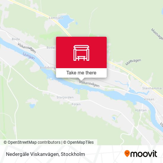 Nedergäle Viskanvägen map