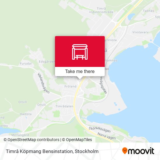 Timrå Köpmang Bensinstation map