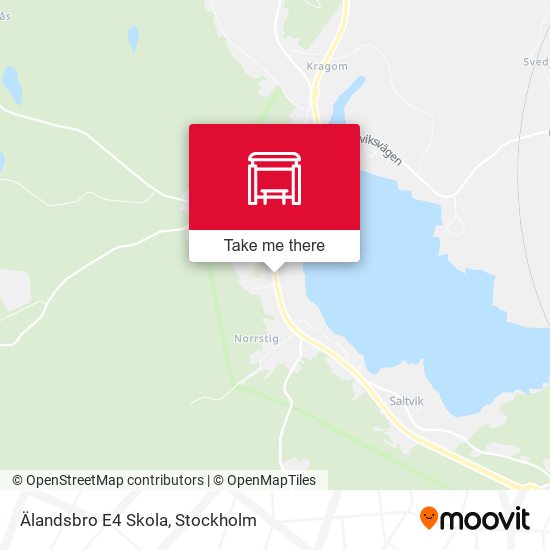 Älandsbro E4 Skola map