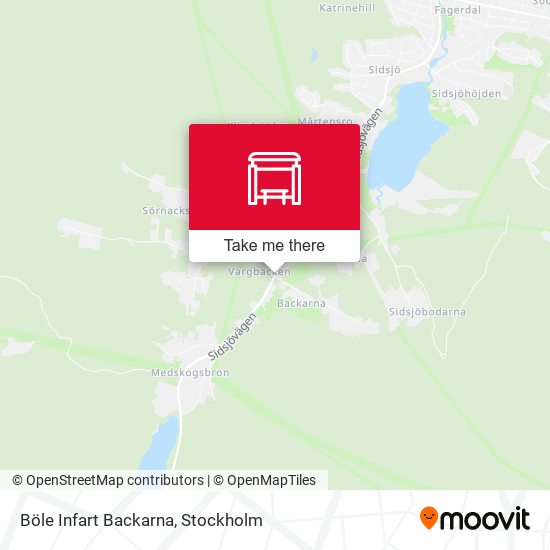 Böle Infart Backarna map