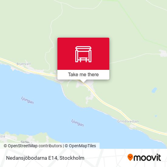 Nedansjöbodarna E14 map