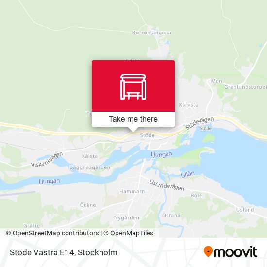 Stöde Västra E14 map