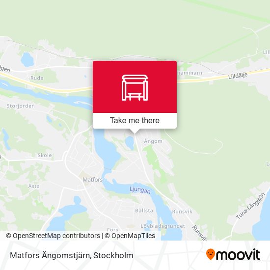 Matfors Ängomstjärn map