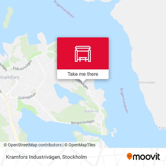Kramfors Industrivägen map