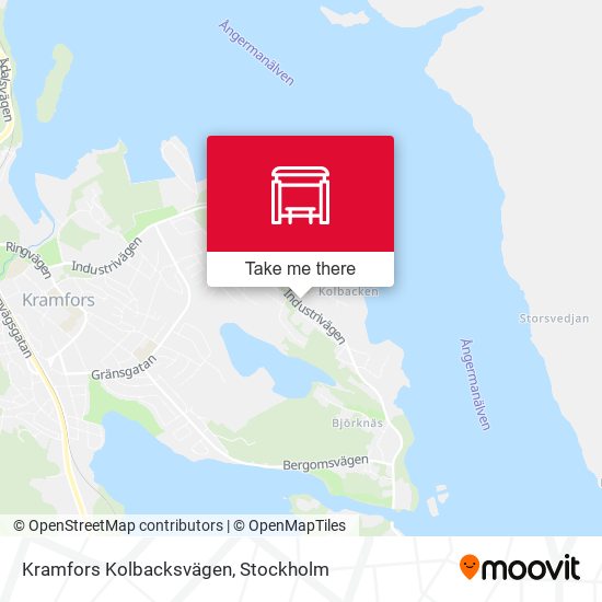 Kramfors Kolbacksvägen map