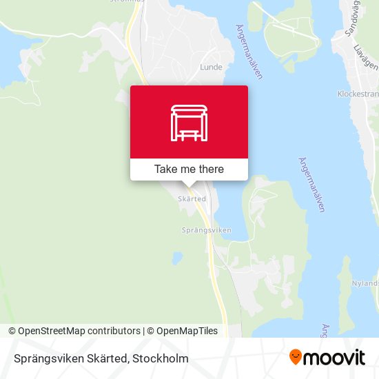 Sprängsviken Skärted map