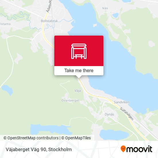 Väjaberget Väg 90 map