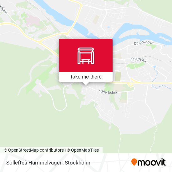 Sollefteå Hammelvägen map