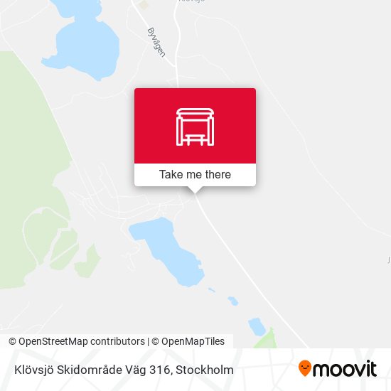 Klövsjö Skidområde Väg 316 map