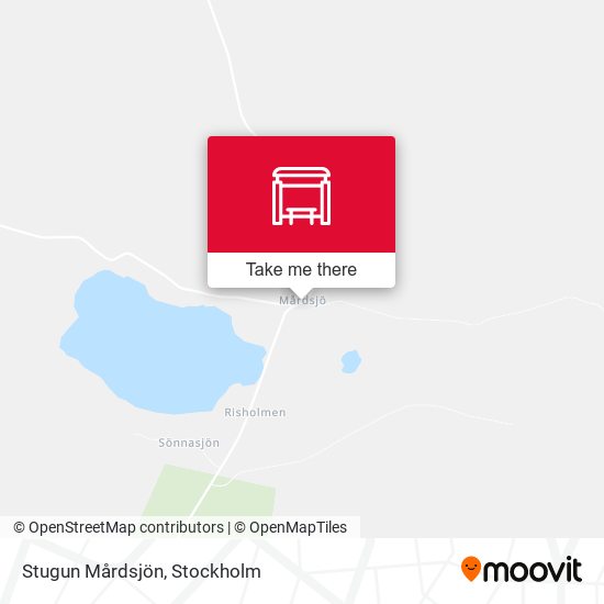 Stugun Mårdsjön map
