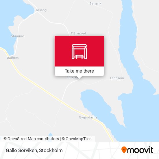 Gällö Sörviken map