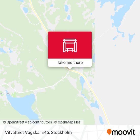 Vitvattnet Vägskäl E45 map