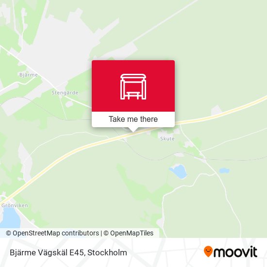 Bjärme Vägskäl E45 map