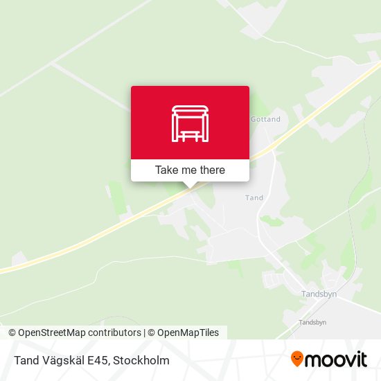 Tand Vägskäl E45 map