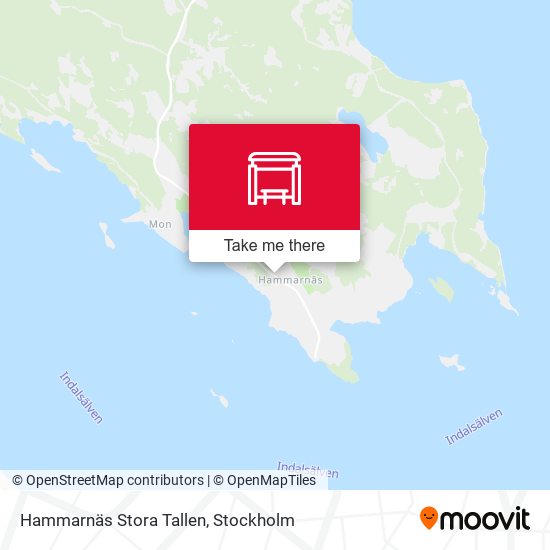 Hammarnäs Stora Tallen map
