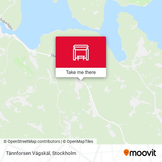 Tännforsen Vägskäl map