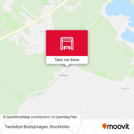 Tandsbyn Bodsjövägen map