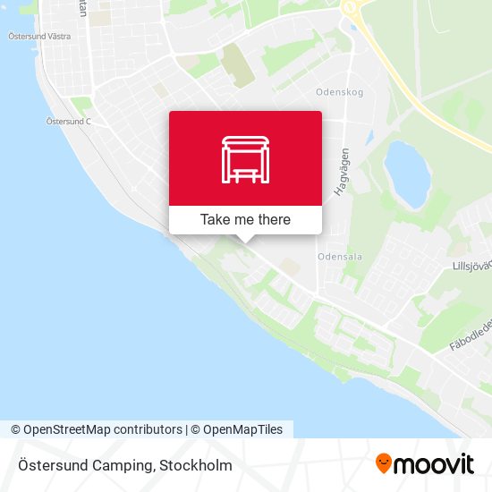 Östersund Camping map