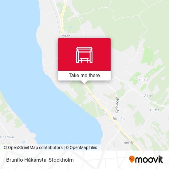 Brunflo Håkansta map