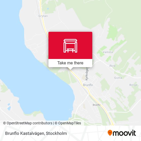 Brunflo Kastalvägen map