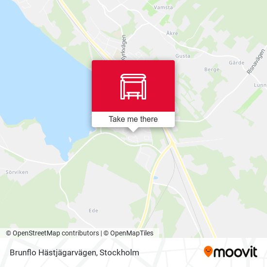Brunflo Hästjägarvägen map