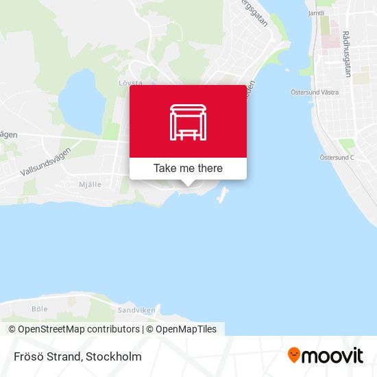 Frösö Strand map