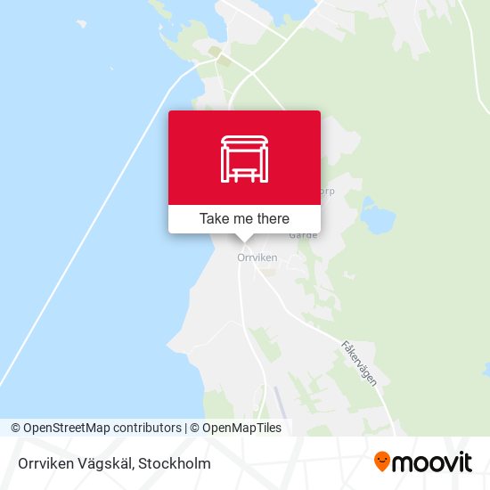 Orrviken Vägskäl map