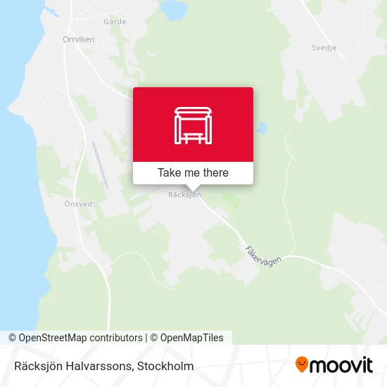 Räcksjön Halvarssons map