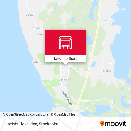 Hackås Hovsliden map