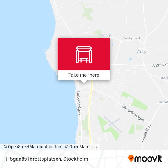 Höganäs Idrottsplatsen map