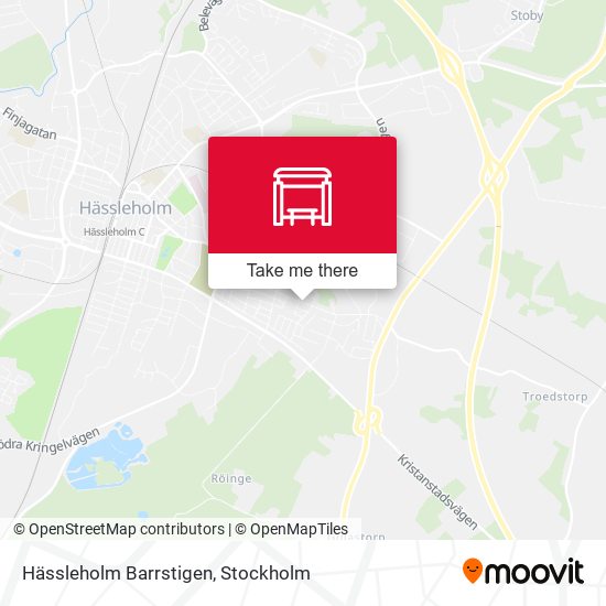 Hässleholm Barrstigen map