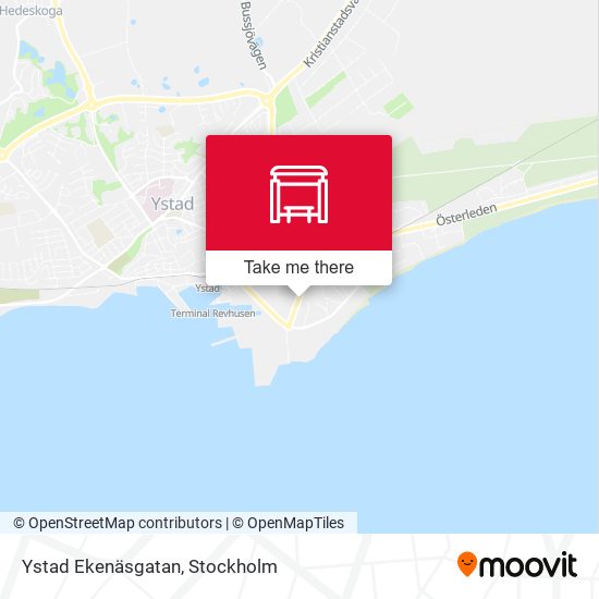 Ystad Ekenäsgatan map