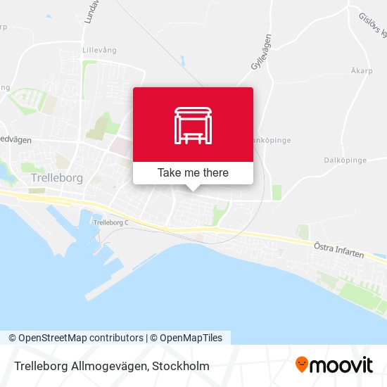 Trelleborg Allmogevägen map
