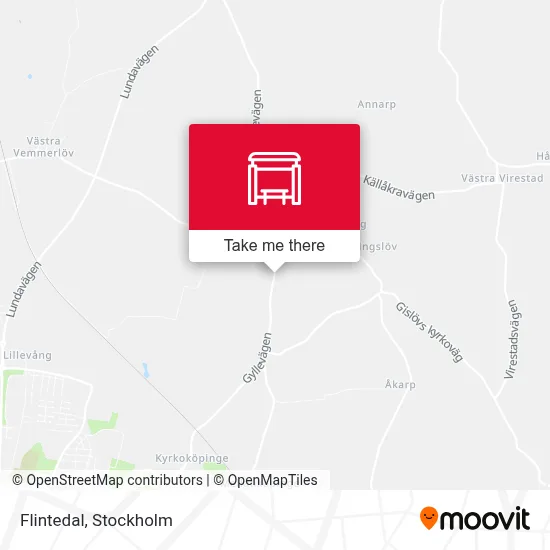 Flintedal map