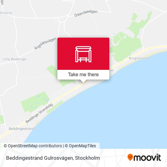 Beddingestrand Gulrosvägen map