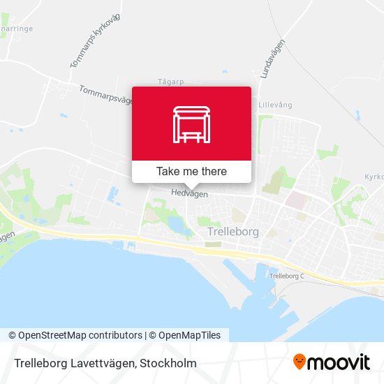 Trelleborg Lavettvägen map