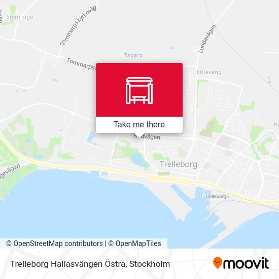 Trelleborg Hallasvängen Östra map