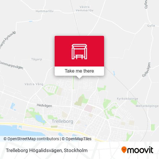 Trelleborg Högalidsvägen map