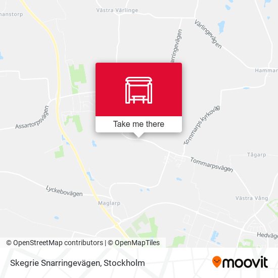 Skegrie Snarringevägen map