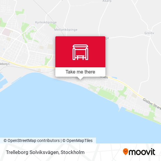 Trelleborg Solviksvägen map