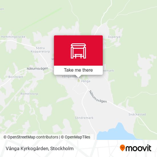 Vånga Kyrkogården map